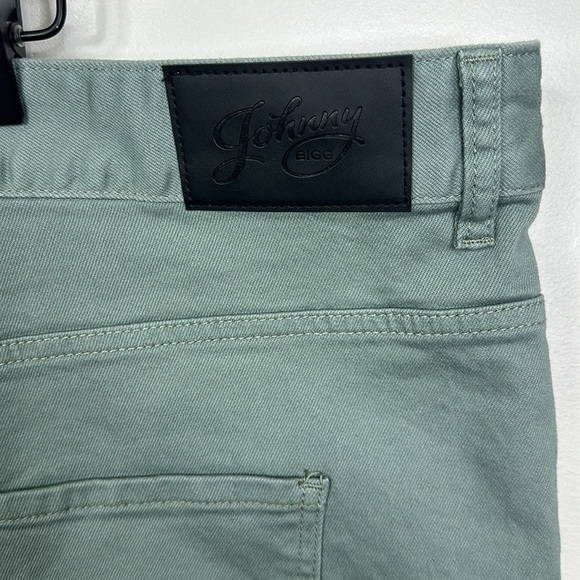 Johnny Bigg Big & Tall Sage Green Colton Print Denim Shorts Men's Size 48 - Picture 8 of 9